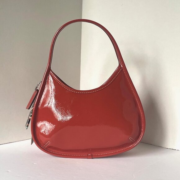 Elegant Burnt Sienna Coach Shoulder Bag - Picture 2 of 12